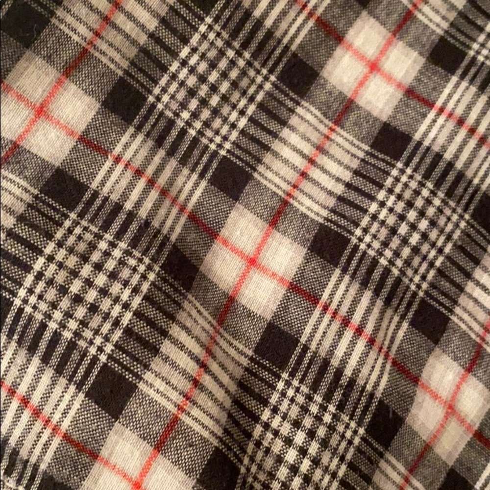 Plaid pj shorts